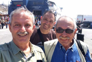 Με τον Δημήτρη Ρουσουνέλο και τον Γιώργο Χατζηγιαννάκη